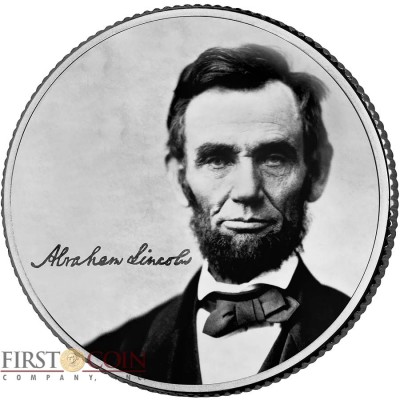 USA ABRAHAM LINCOLN 16th PRESIDENT OF USA series COIN OF THE MONTH $0.25 Quarter Dollar 2017